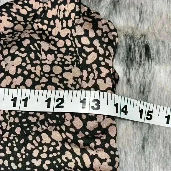 Urban Outfitters Mini Print dress brown black sz small S - Picture 6 of 10